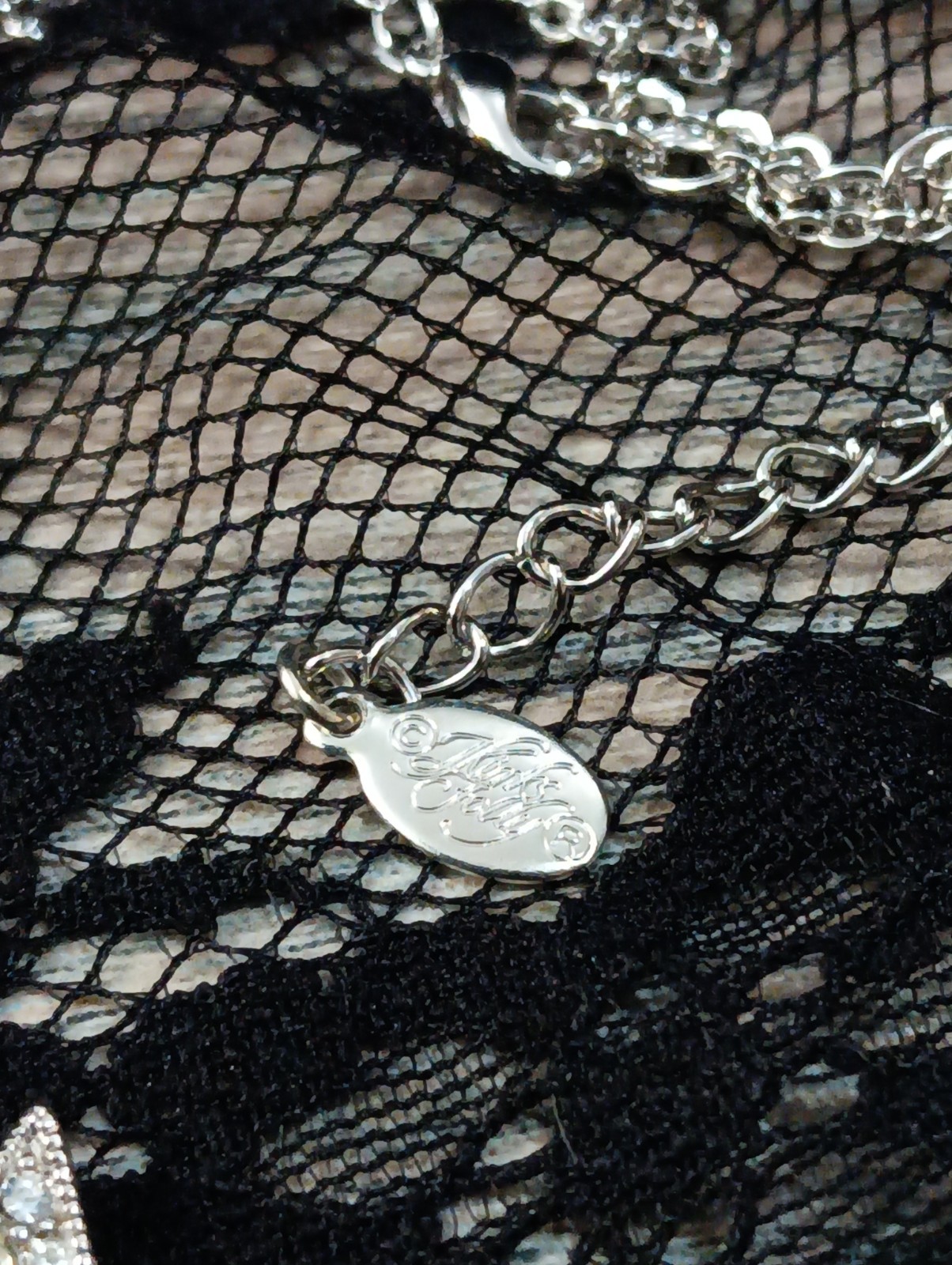 NEW KIRKS FOLLY LUCKY STAR NECKLACE 14″ SILVERTONE SIGNED PENDANT