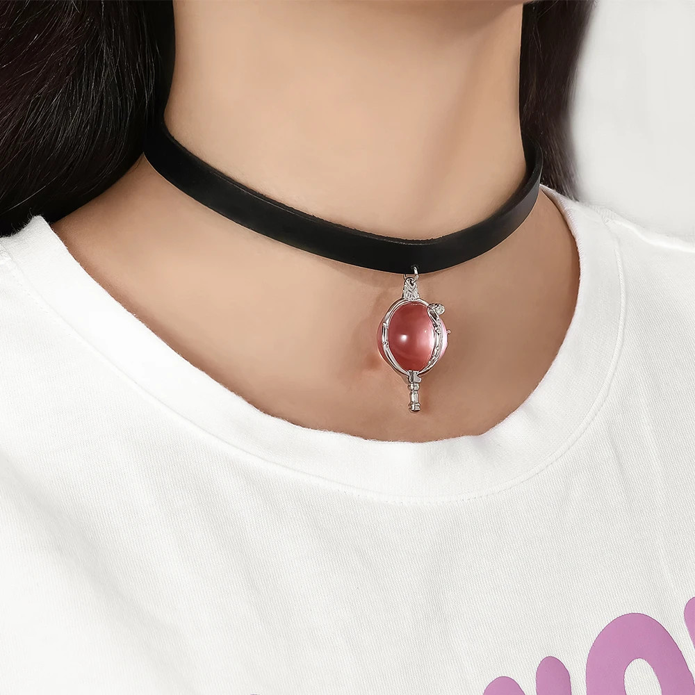 Heart of Kandrakar Pink Crystal Pendant Innovative Fashion Romantic Cartoon.