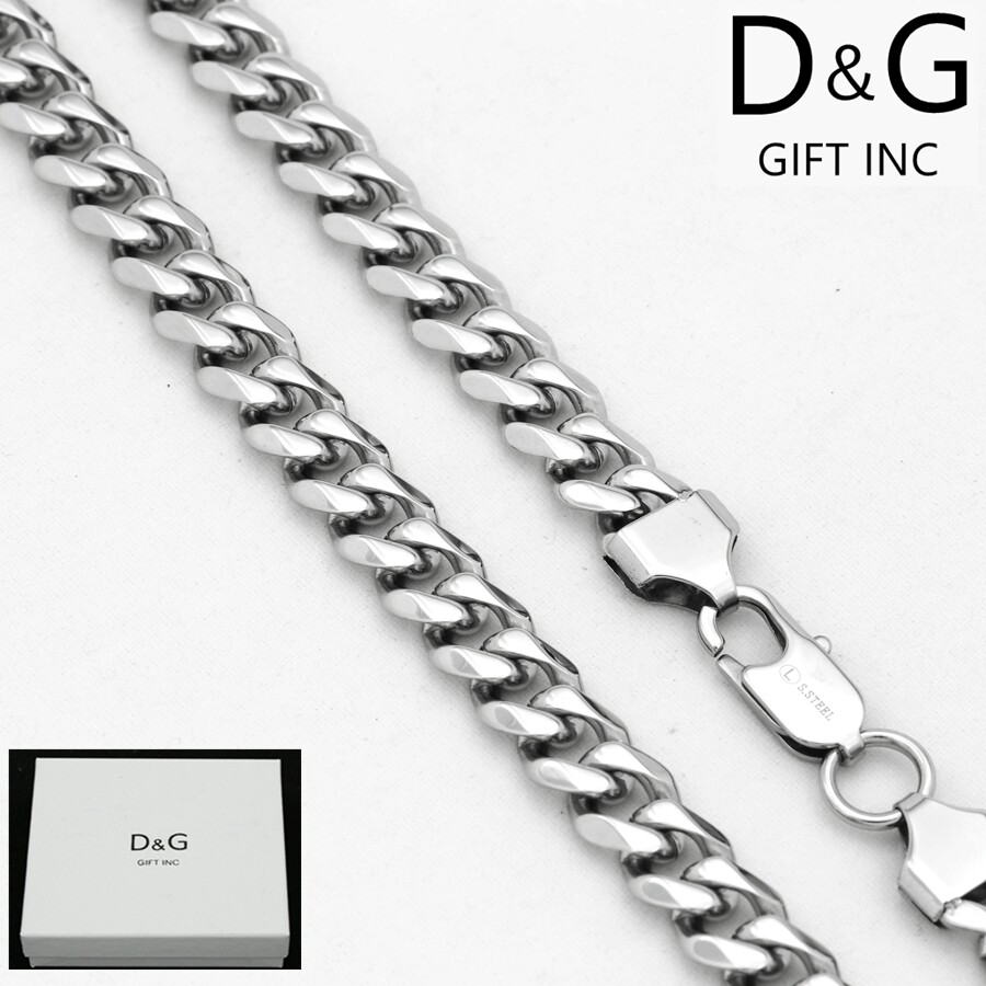 DG Men’s 30″ Stainless Steel 5mm Miami Cuban Curb Chain High Polish +BOX