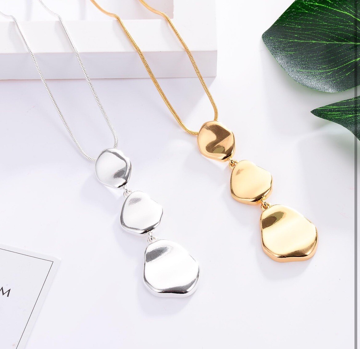 Long Pendant Necklaces For Women Multi-Layer Pendant Y Necklace Set Statement