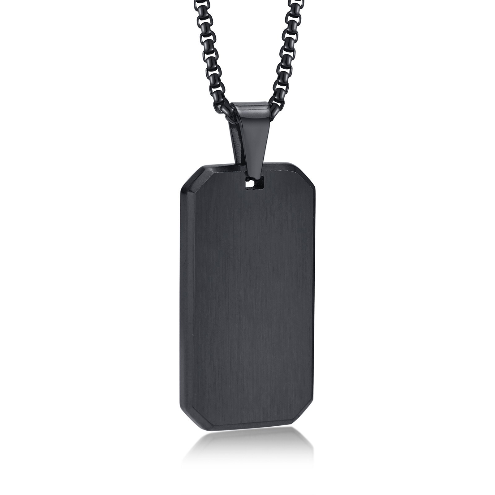 Stainless Steel Brother Dog Tag Necklaces Chain Free Custom Daily Wear Stylish