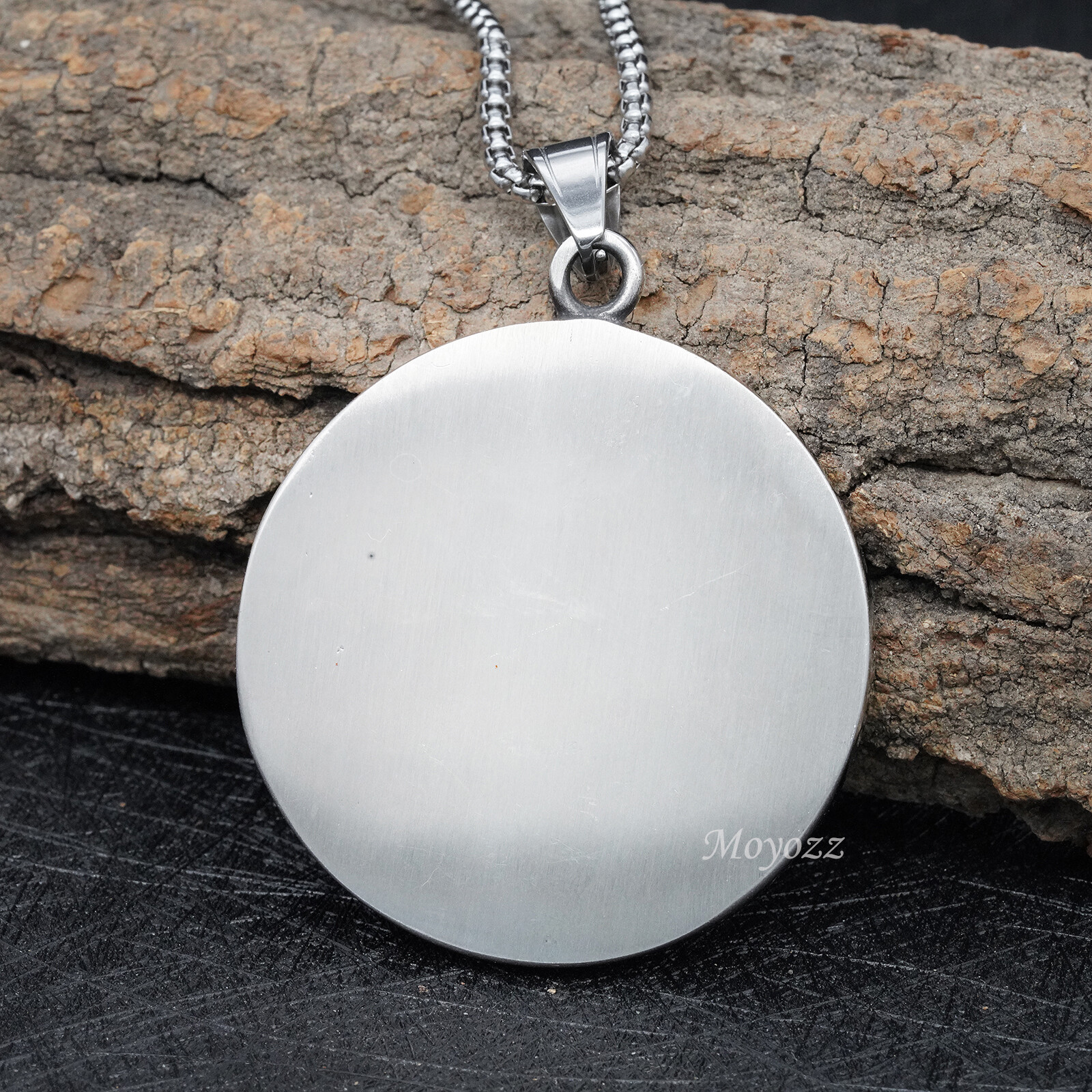 Gothic Mens Biker Skull Pendant Necklace Men Stainless Steel Chain Silver Gift