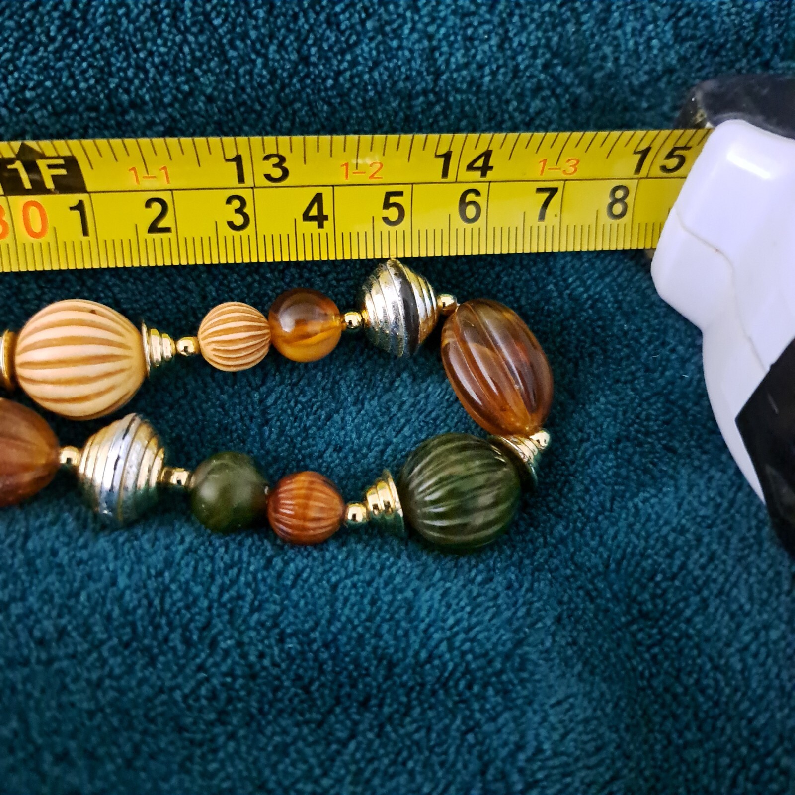 Multi Color Assorted Plastic Beads Necklace 28″ Under $20