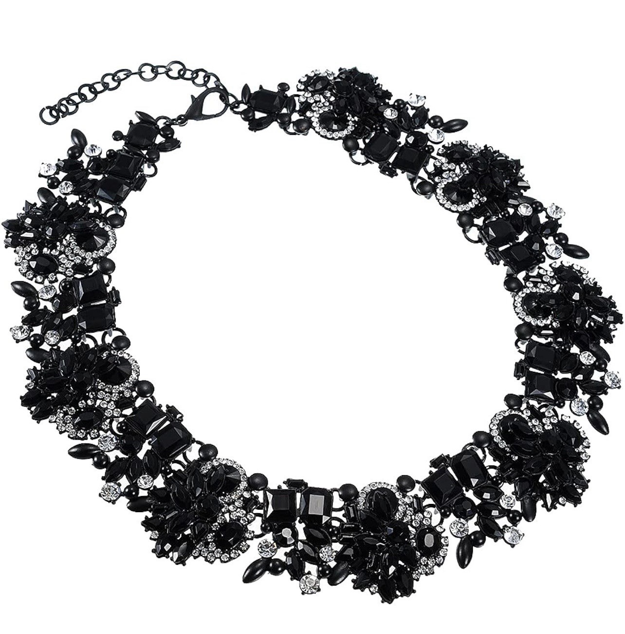 Jerollin Black And White Statement Necklace Special Occasions