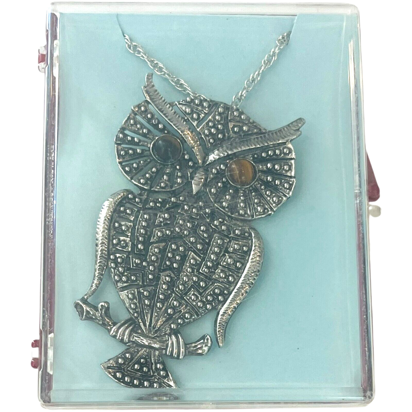 OWL Necklace in Case – Approximately 3.5″ – Great Teacher’s Gift / Bird Lover