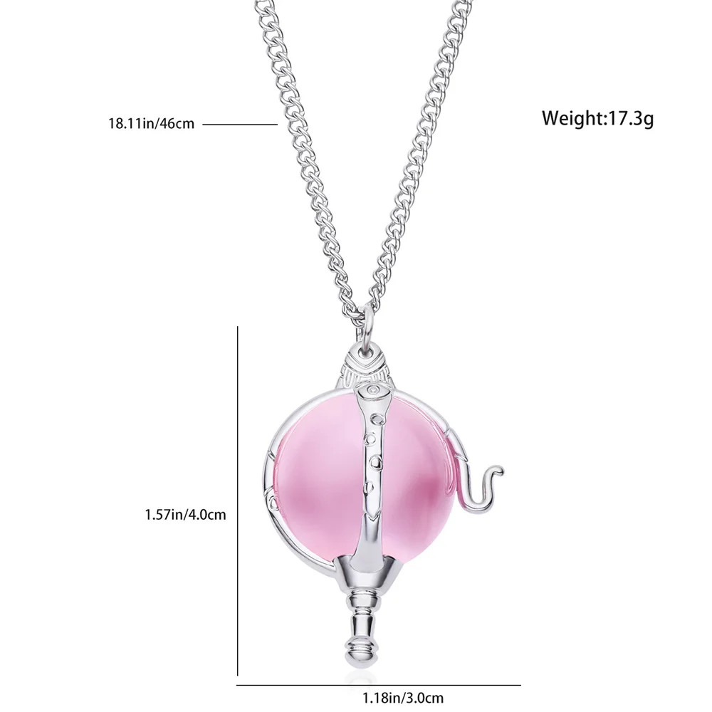 Heart of Kandrakar Pink Crystal Pendant Innovative Fashion Romantic Cartoon.