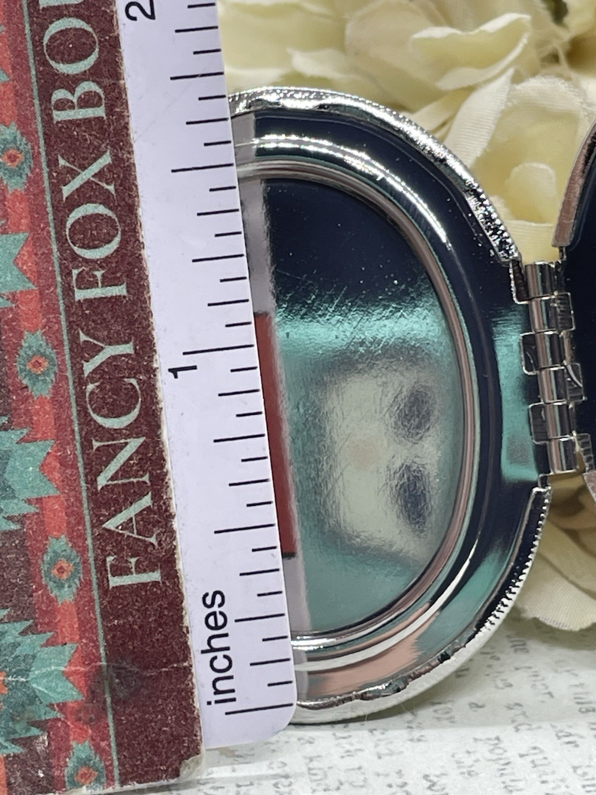 Silver Purple SCOTTISH THISTLE Scotland LOCKET NECKLACE CAMEO PHOTO CELTIC gift