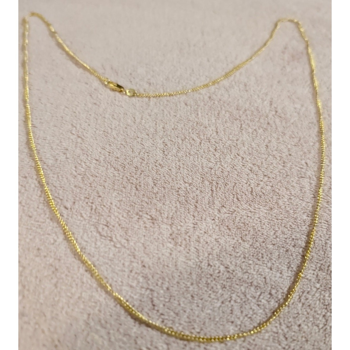 18k 18KGF Gold Filled 30″ Chain Link Necklace New 1/16th” Wide Lobster Clasp