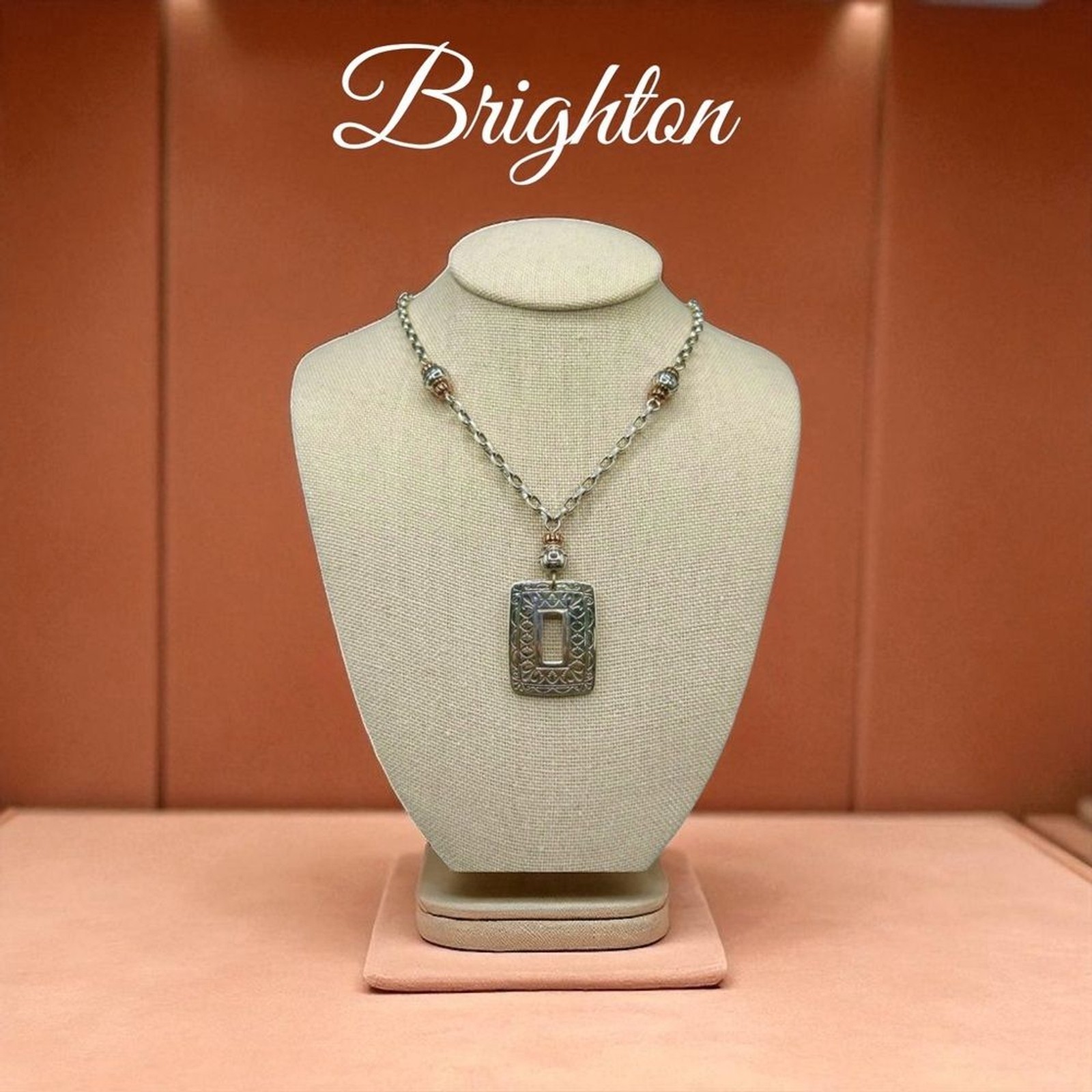 Brighton Copper & Silver “Canyon” Necklace br Excellent condition