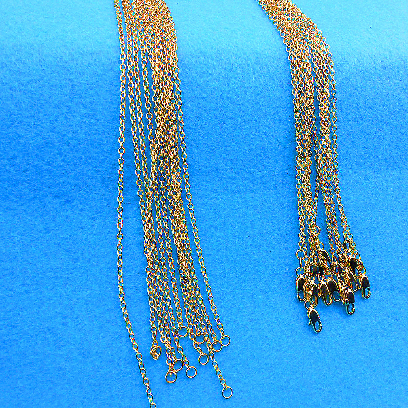 Wholesale 10X 16-18-20-22-24-26-28-30″18K Yellow GOLD Filled Rolo CHAIN NECKLACE