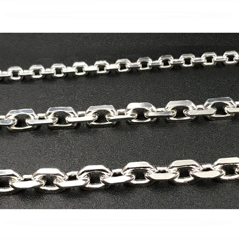 3/6/9mm Mens Chain Silver Stainless Steel Cable Link Necklace 18/20/22/24 inches