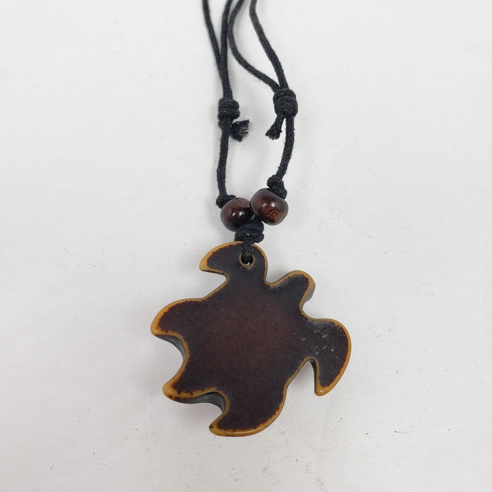Vintage Adult Fashion Brown Turtle Tribal Adjustable Pendant Necklace 028