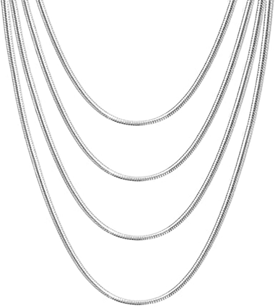 Designer Inspired Real 925 Sterling Silver Italian 2mm Wide Snake Chain Necklace