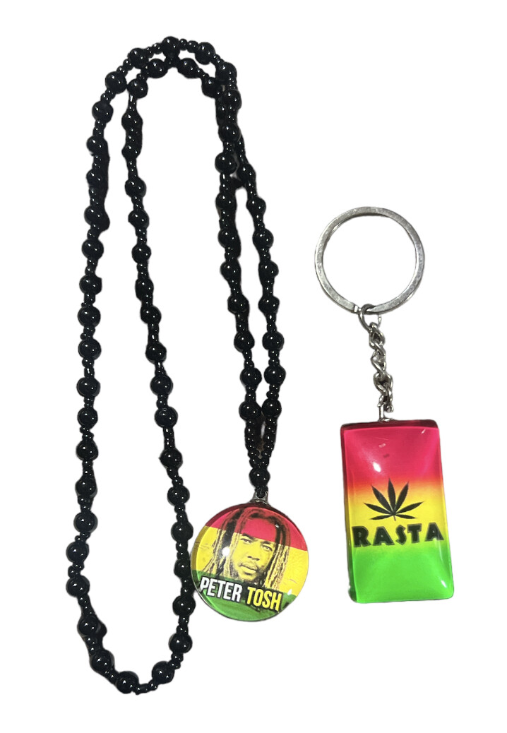 Unisex Women MenEthnic necklace and key chain with country flags