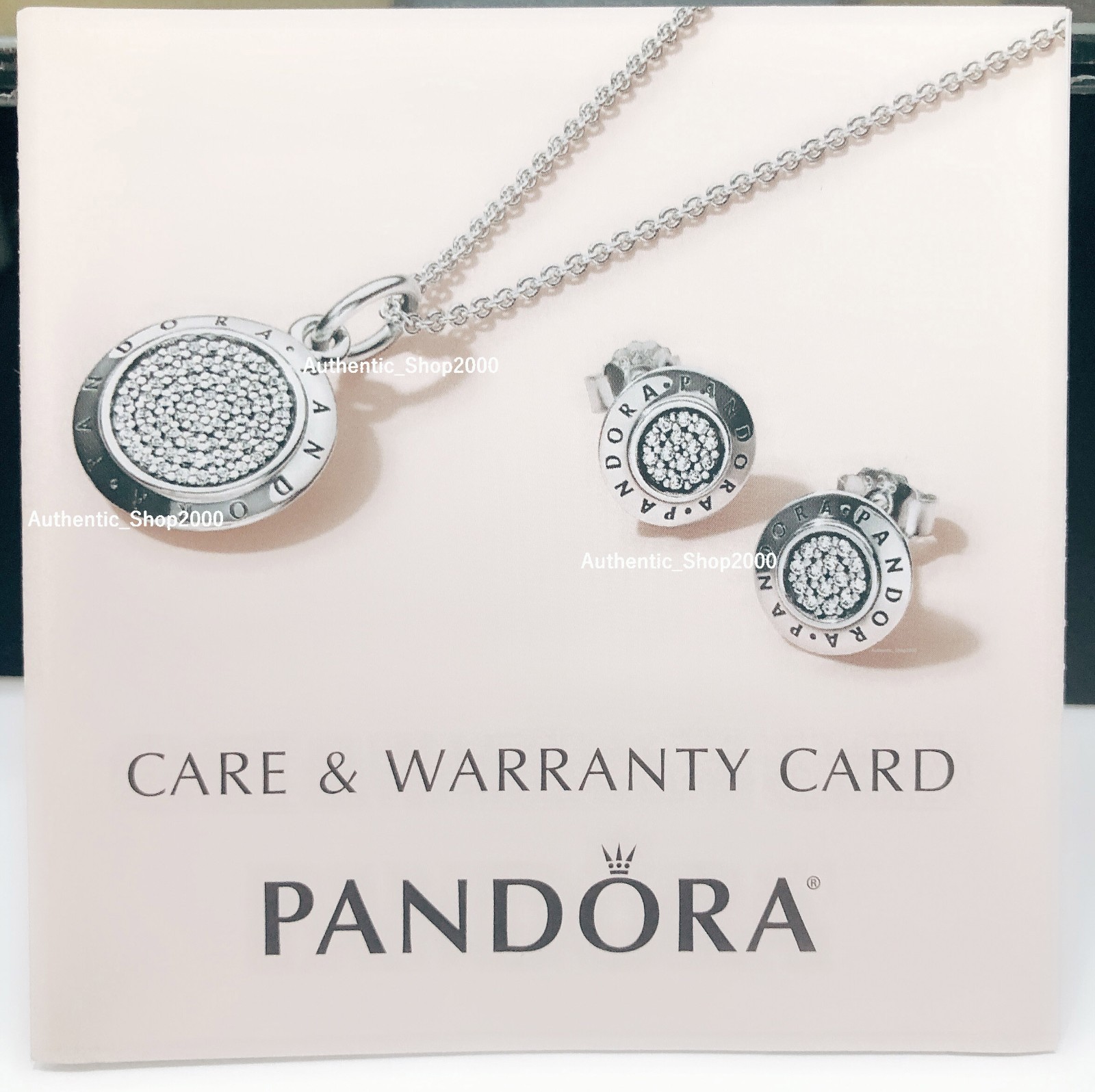 NEW 100% Authentic PANDORA 925 Silver Heart Studded Chain Necklace 392451C00