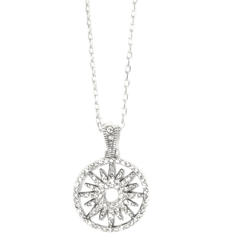 NWTag Brighton Illumina SUN PETITE Small Clear Crystals Necklace MSRP $98