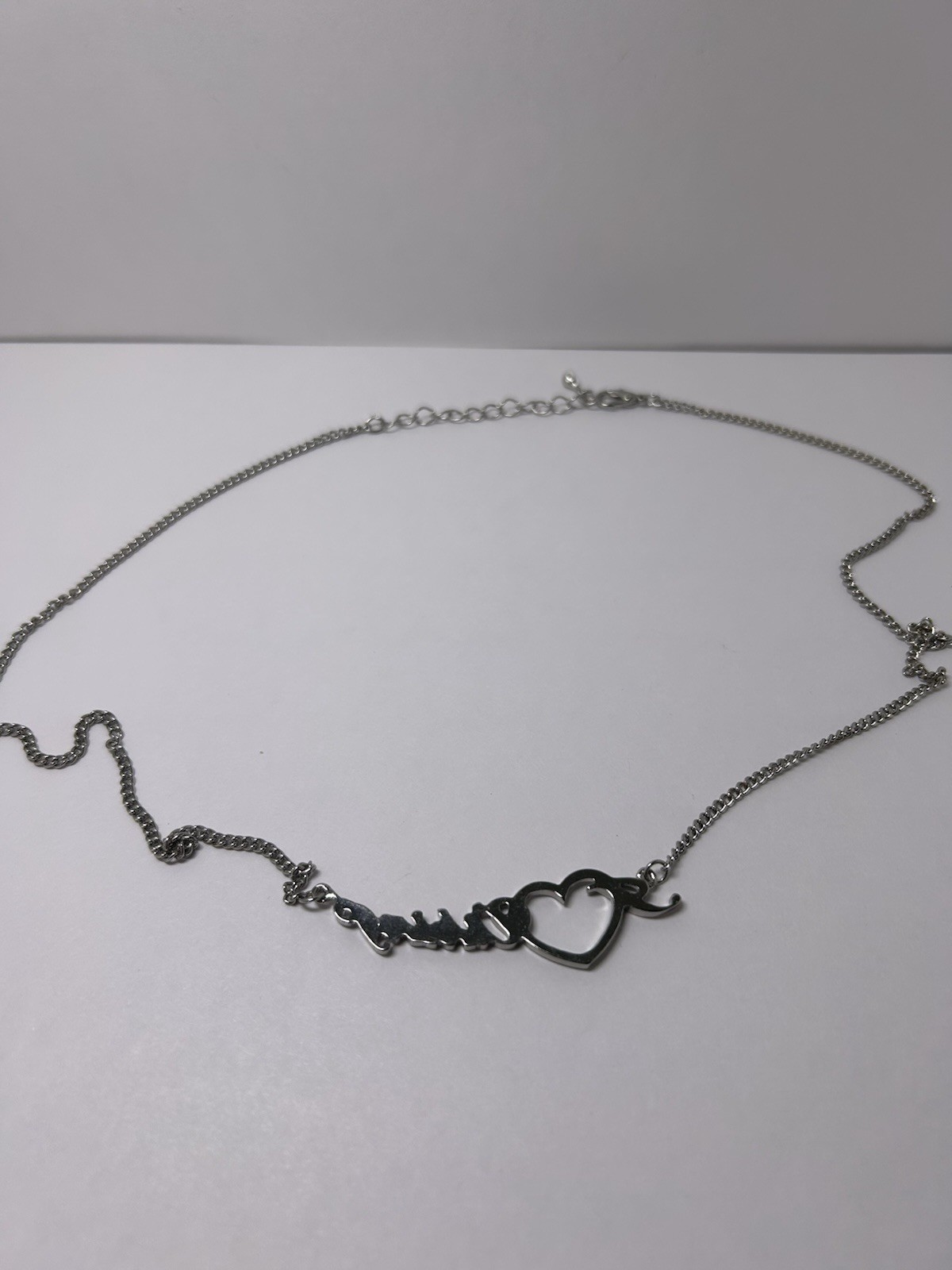 Silver Tone Adjustable Minesota Vikings Necklace Heart Charm