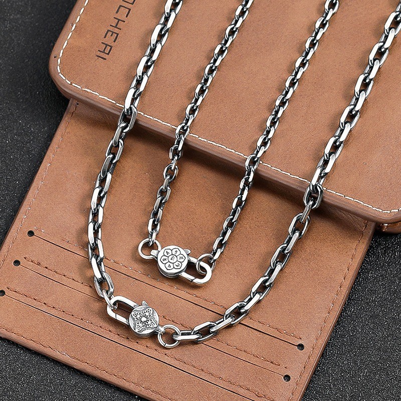 Artisan Cable Link Chainx Heavyweight Men & Women Necklace S925 Sterling Silver
