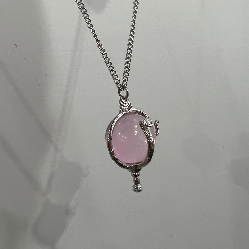 Heart of Kandrakar Pink Crystal Pendant Innovative Fashion Romantic Cartoon.