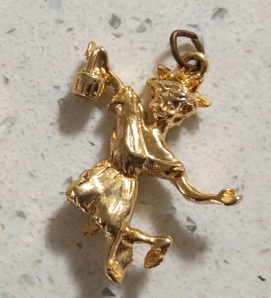 Three Mixed Metals Goldtone Pendants