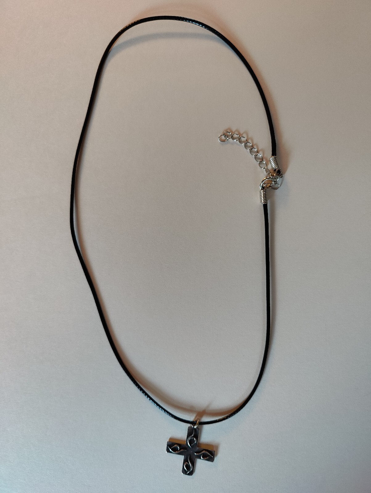 Silver Necklace Pendant-Eating Recovery. 20 inches with 925 stamped on back