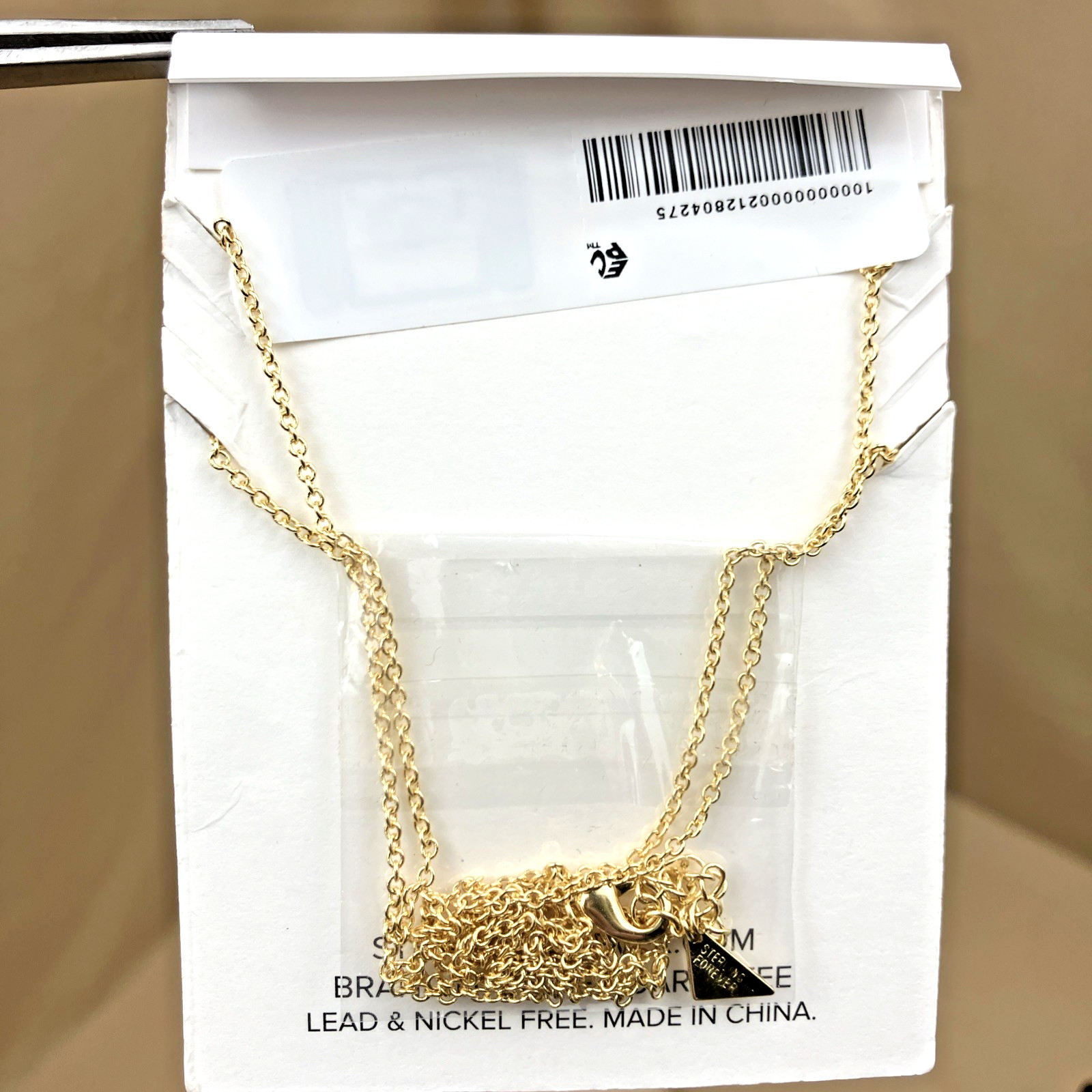 Sterling Forever Aldari Layered Necklace 14k Goldplated 925 Silver NWT Orig $75
