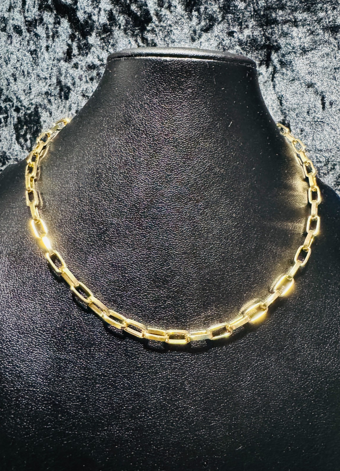 Tennis Necklace Chain Gold & Silver Color Paper Clip Mixed Clr 16,18,20,22,24″+