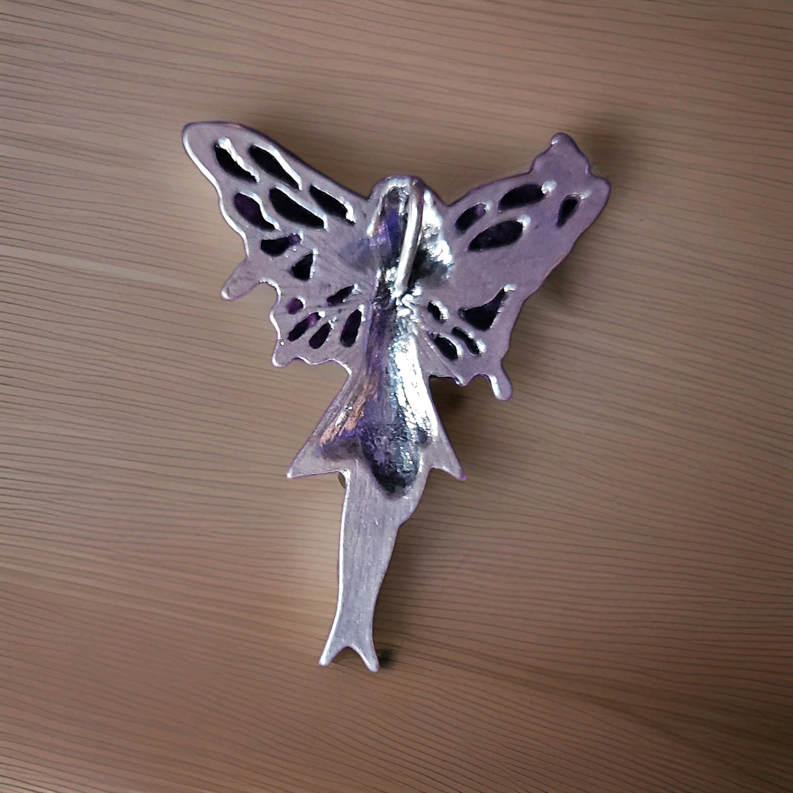 Lot of 3 Silver Tone Metal Angel & Fairy Asymmetrical Charm Pendant Lot