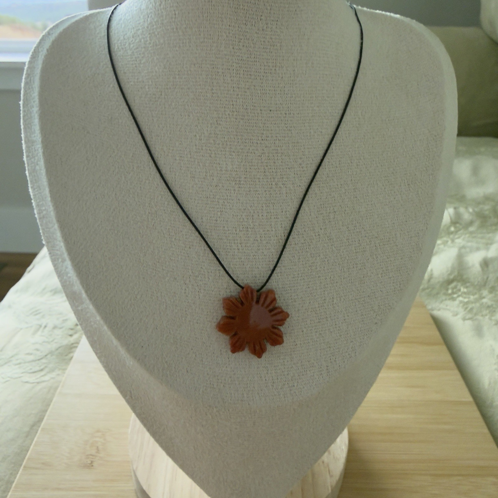 Burma Jade Sunflower Snowflake Philippine Sun Pendant
