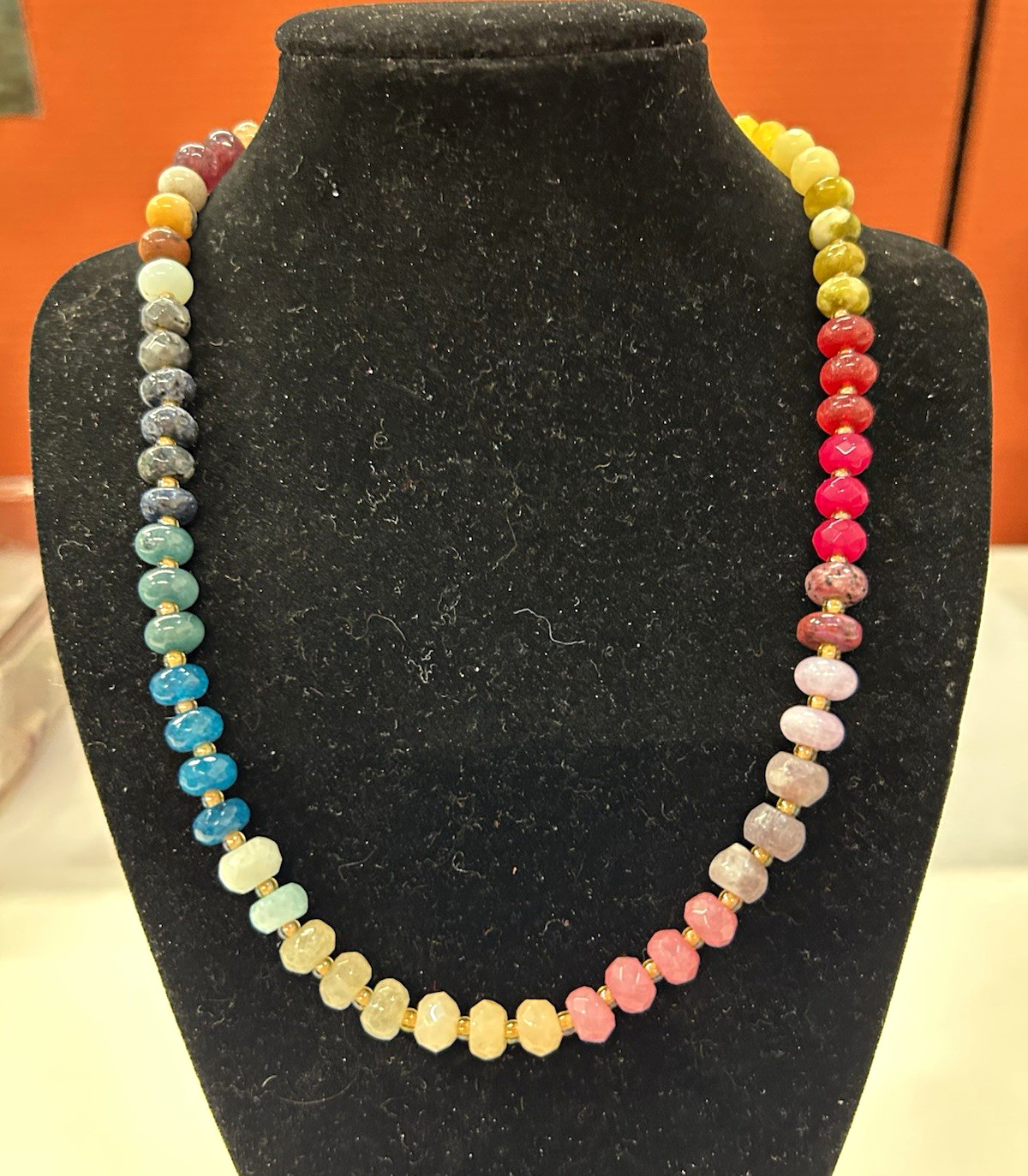 Serefina Multicolor semi precious Beaded Necklace from Anthropologie