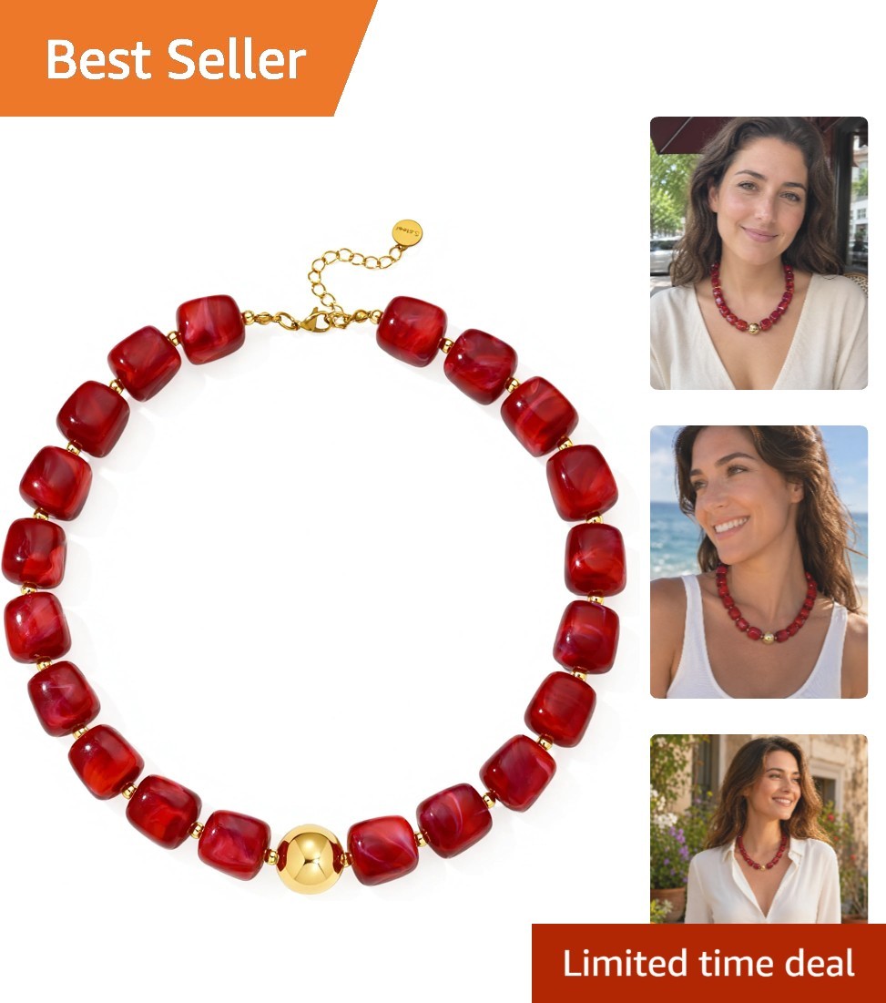 Trendy Adjustable Beaded Choker Necklace for Women – Vibrant Summer Accessory