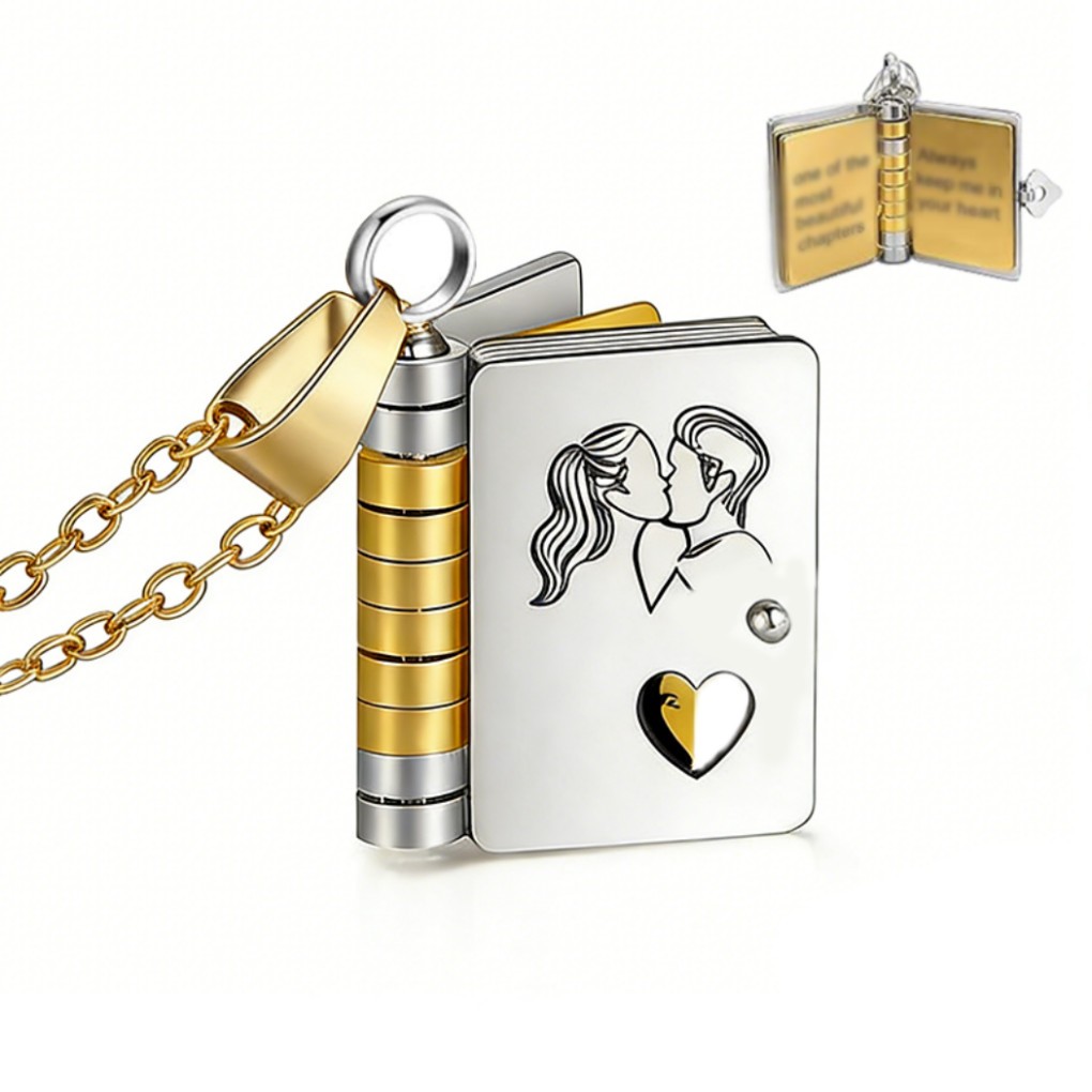 Valentines Day-Book Necklace for grandson/Granddaughter/Daughter/Son/sweetheart