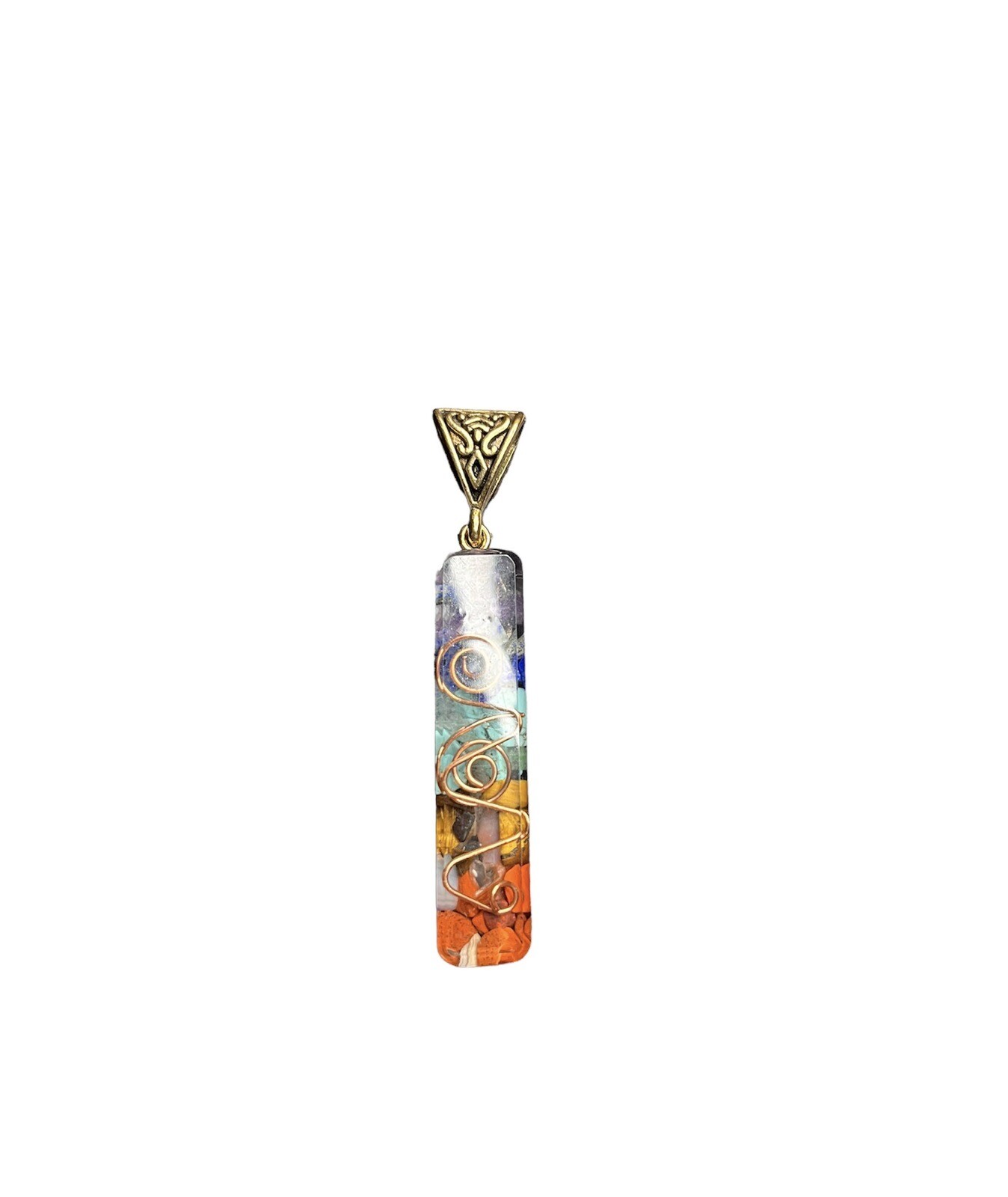 7 Chakra Healing Crystal Pendant Natural Stone Necklace Reiki Meditation Yoga
