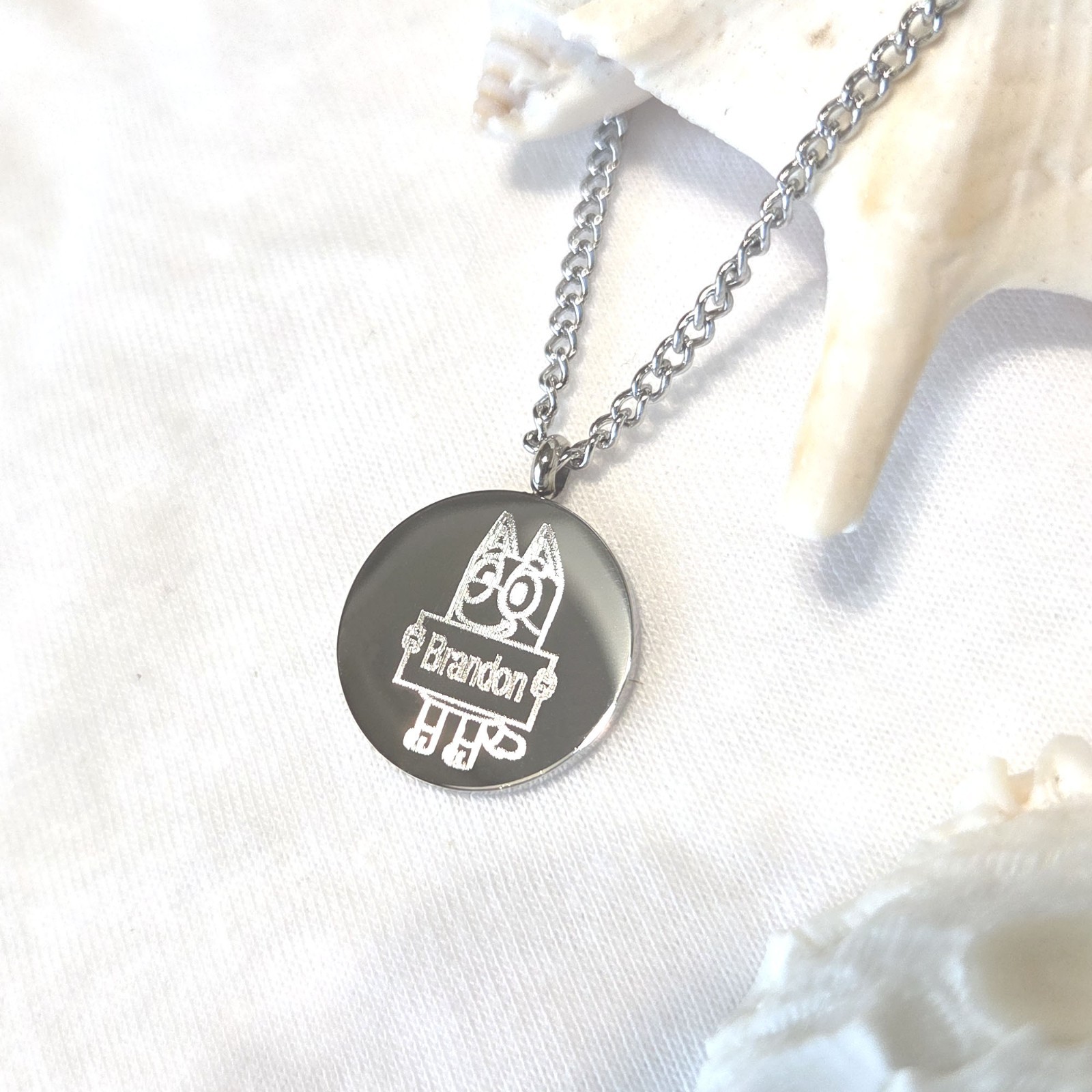 Personalized Bluey Necklaces for kids