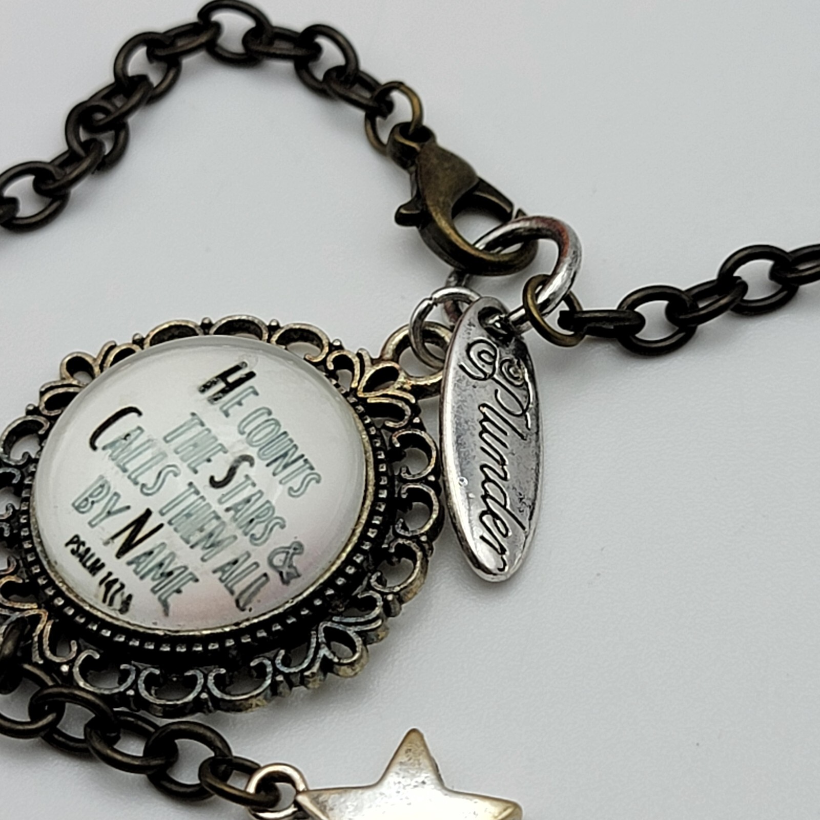 Plunder Pendant Necklace He Counts The Stars And Call Them By Name 27 in Adj.