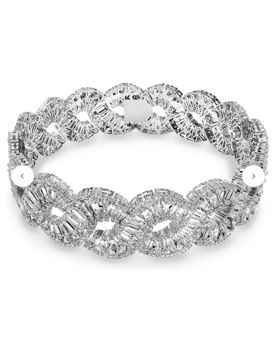 Swarovski Hyperbola Wave Chocker Necklace White Rhodium Plated rrp 1800 New❤️