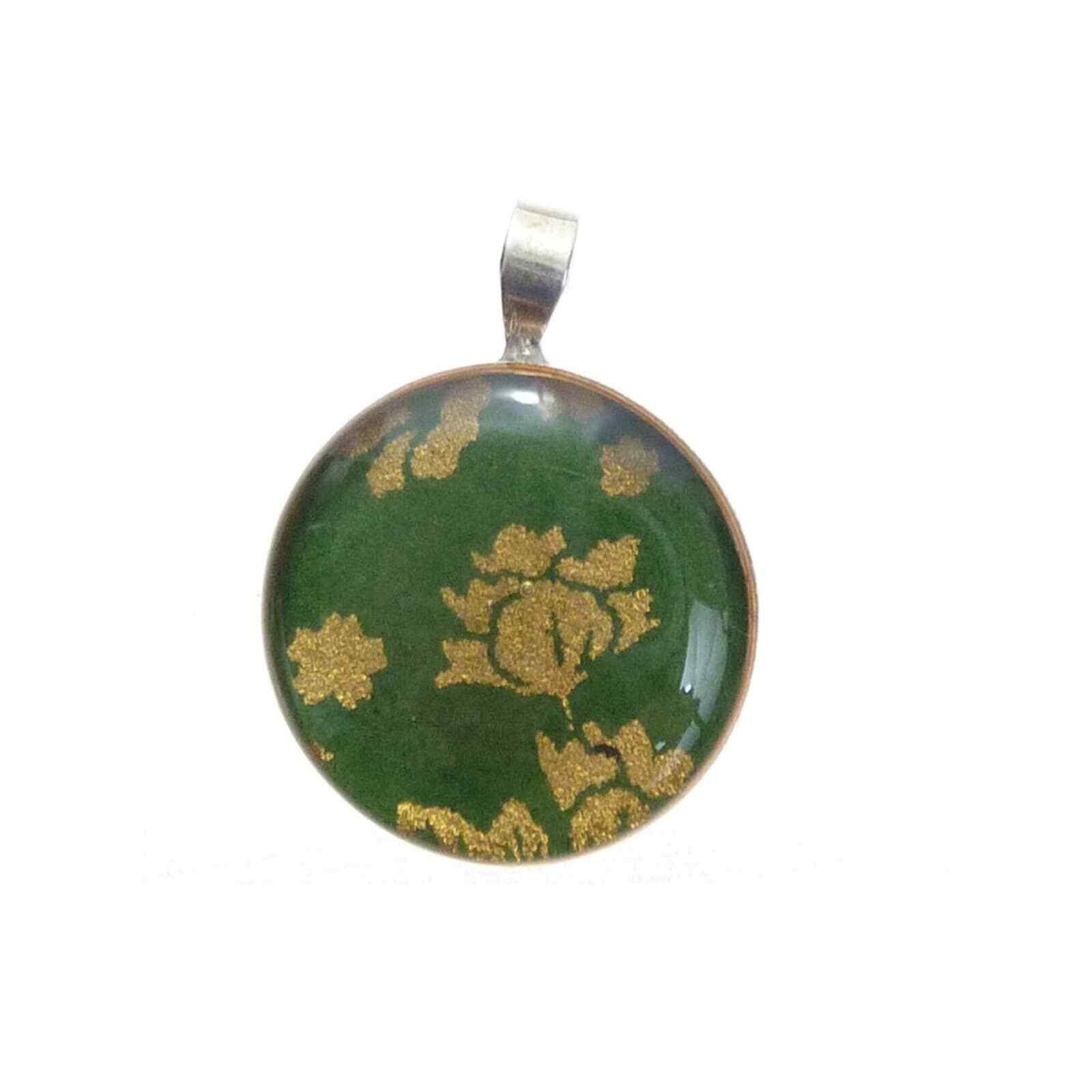 Green 925 Sterling Silver Pendant