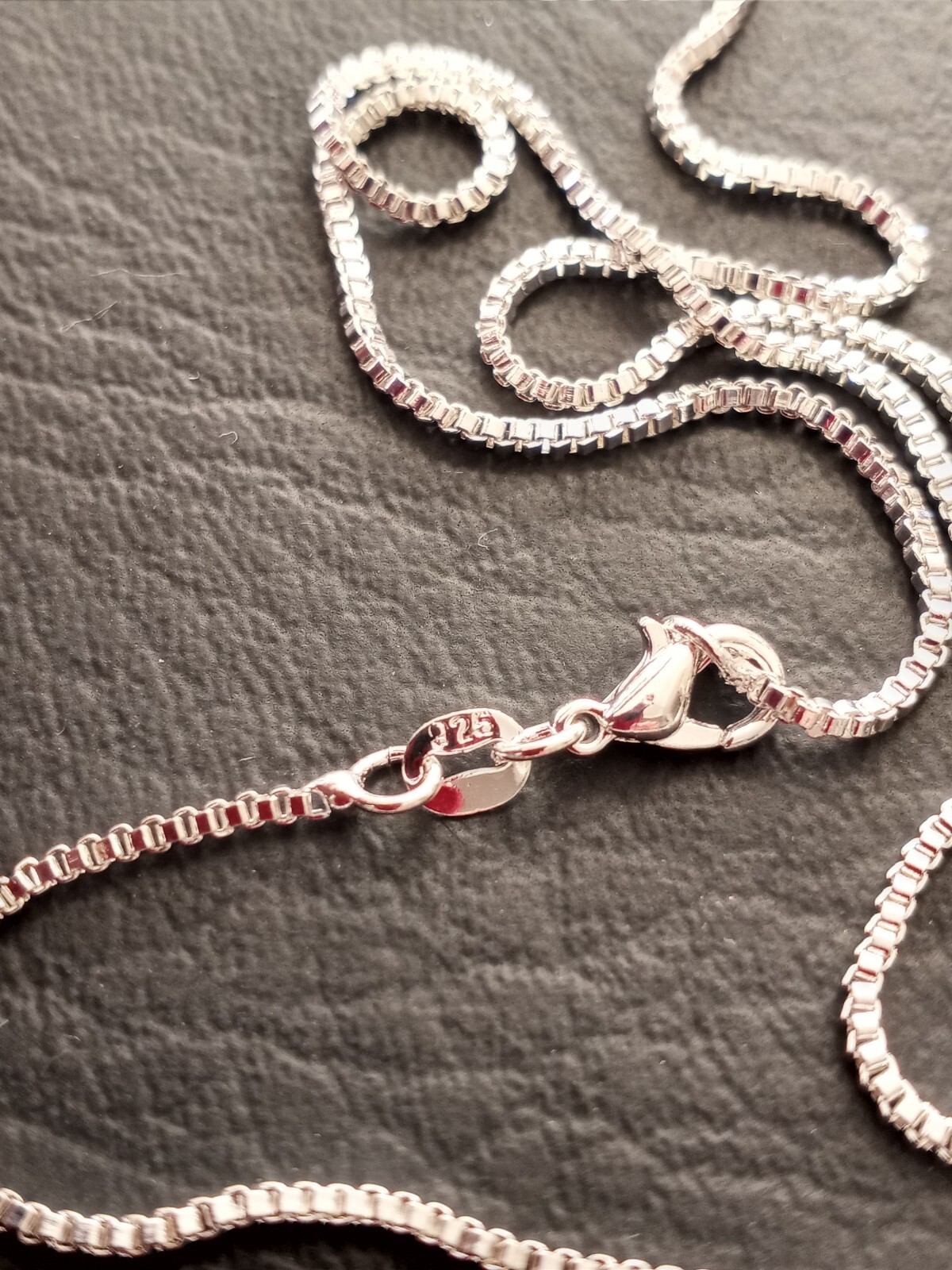 SHARP NEW 925 SILVER PLATED MEN’S WOMEN’S BOX CHAIN 1MM 20″ FITS PENDANT