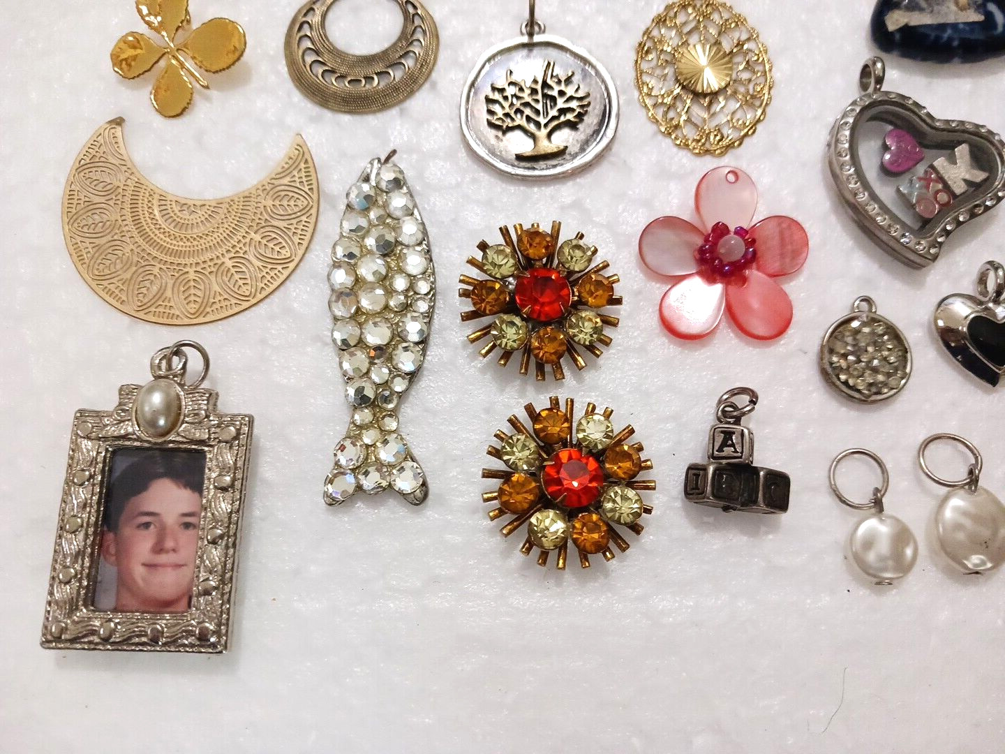 Pendants, charms, DIY jewelry necklace making pieces. You get everything