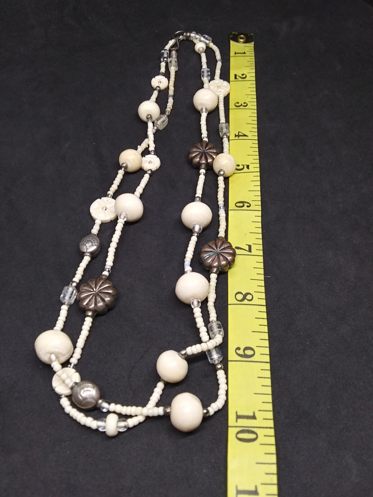 (2) Multicolored Boho Western Beaded Necklaces Colorful Costume Jewelry
