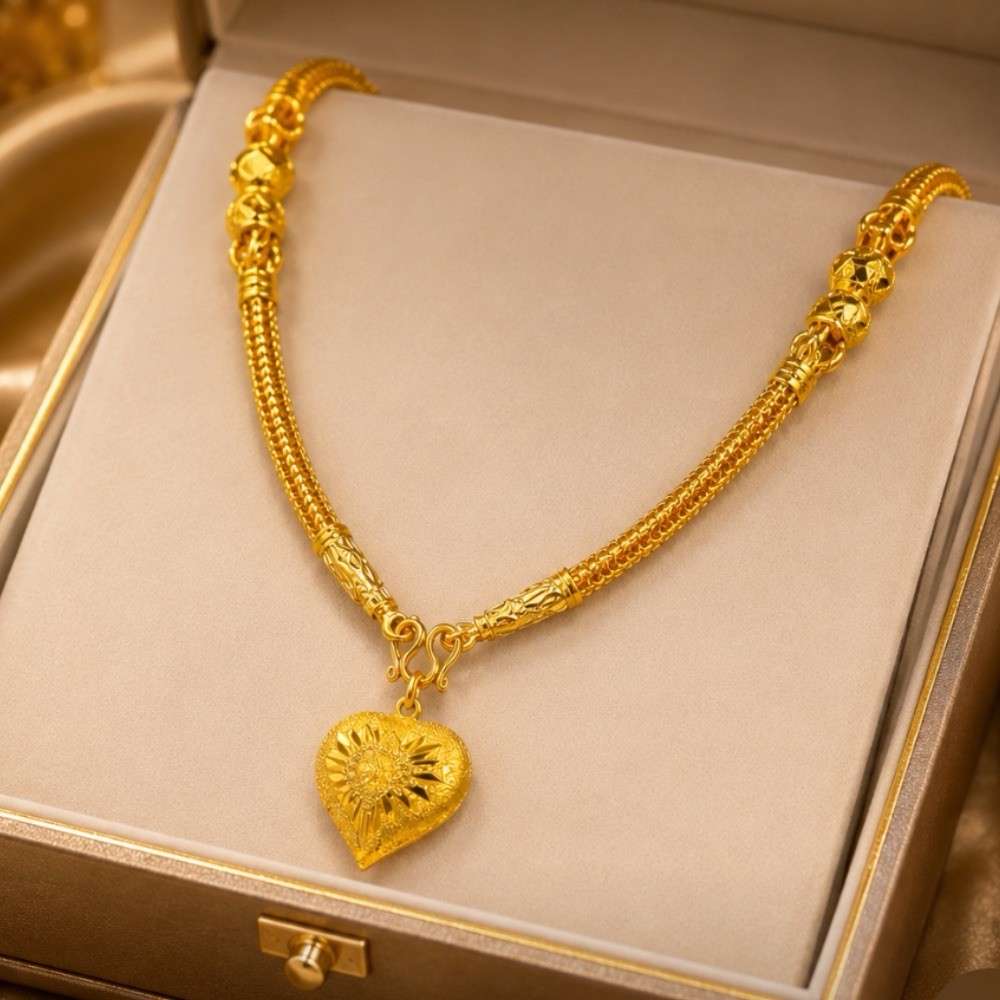 24K THAI GOLD NECKLACE PREMIUM JEWELRY WEIGHT MADE IN THAILAND 18 INCH