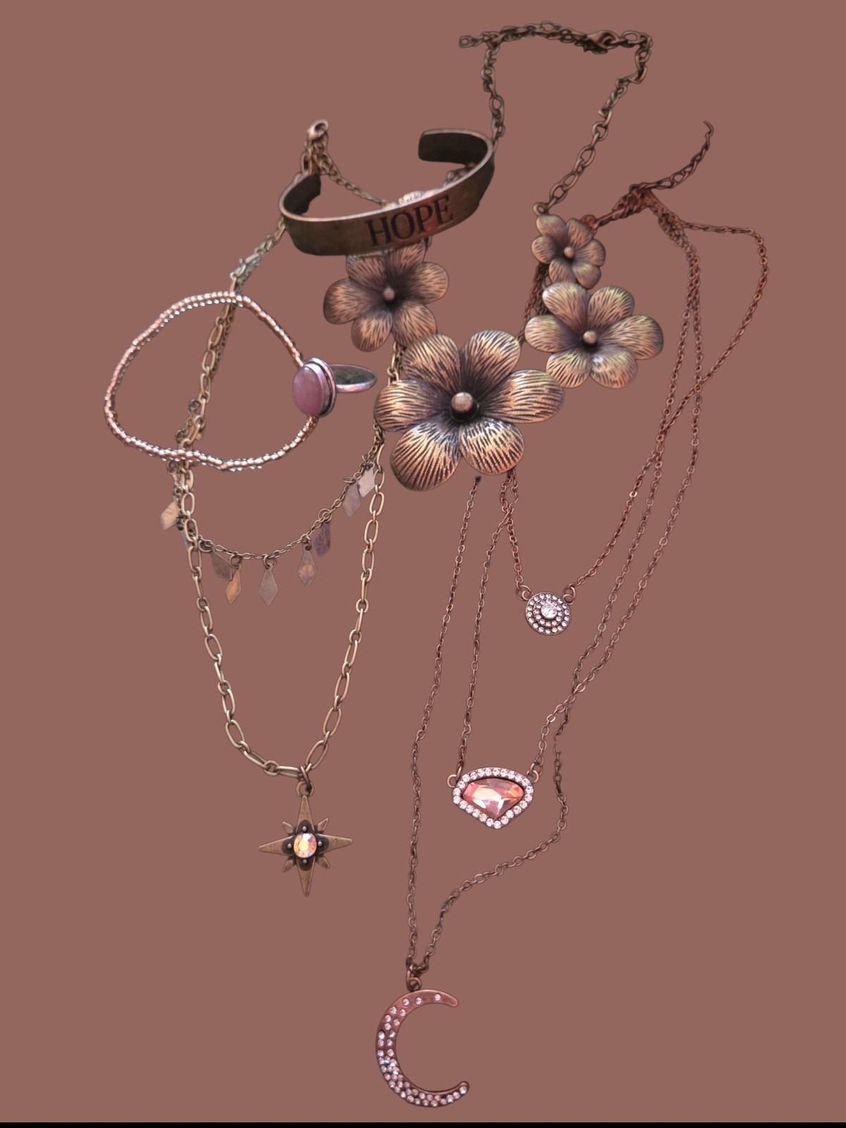 Brass Necklace Bundle