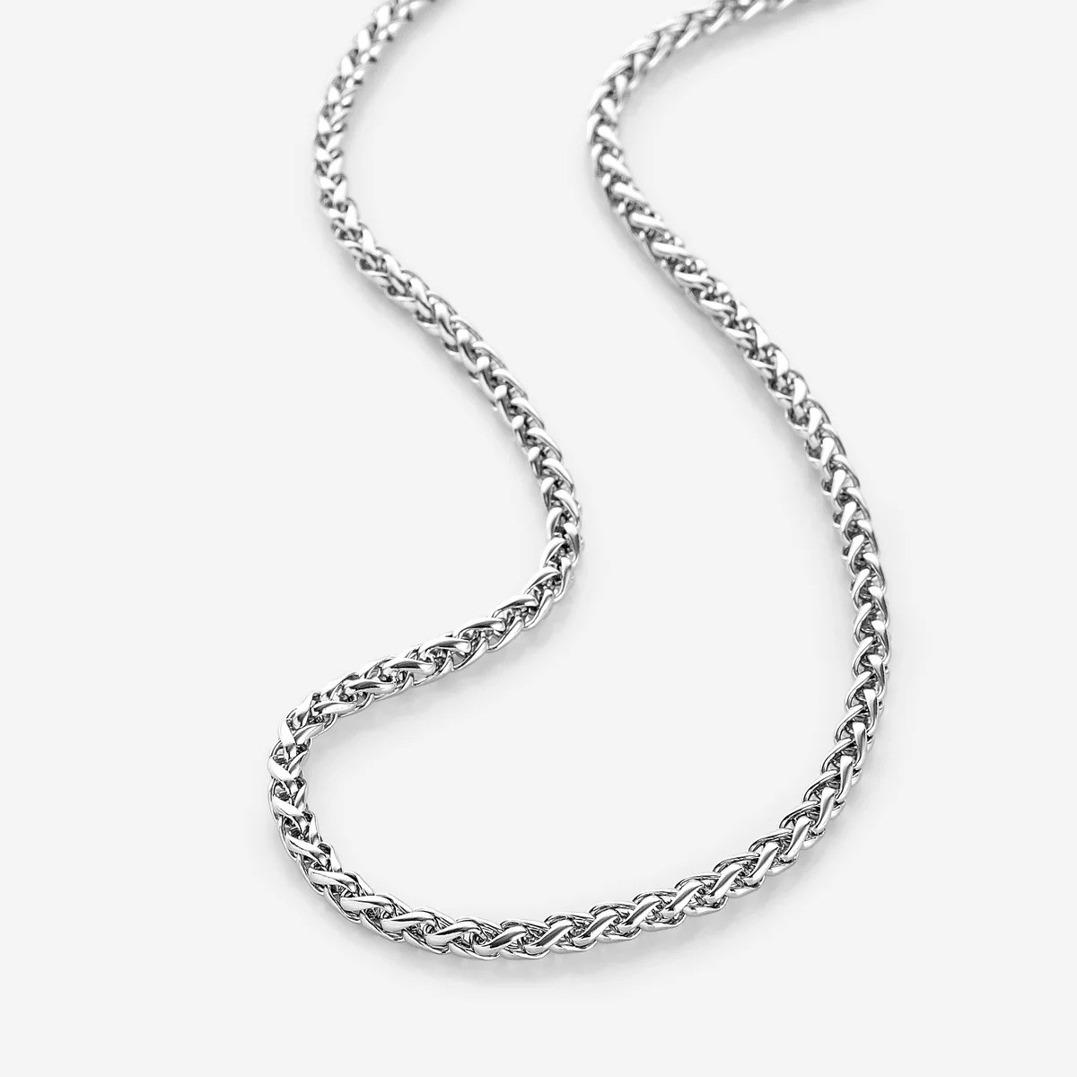 WHEAT CHAIN STAINLESS STEEL 4MM 20in HIP-HOP CHAIN