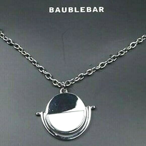 Baublebar Snowfall Reversible Pendant Necklace NEW
