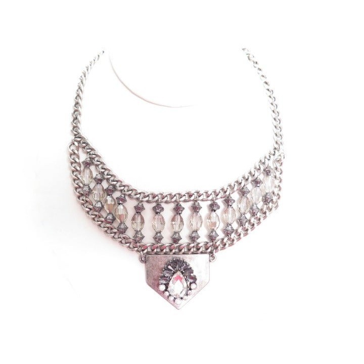 Art Deco Style Rhinestone Necklace