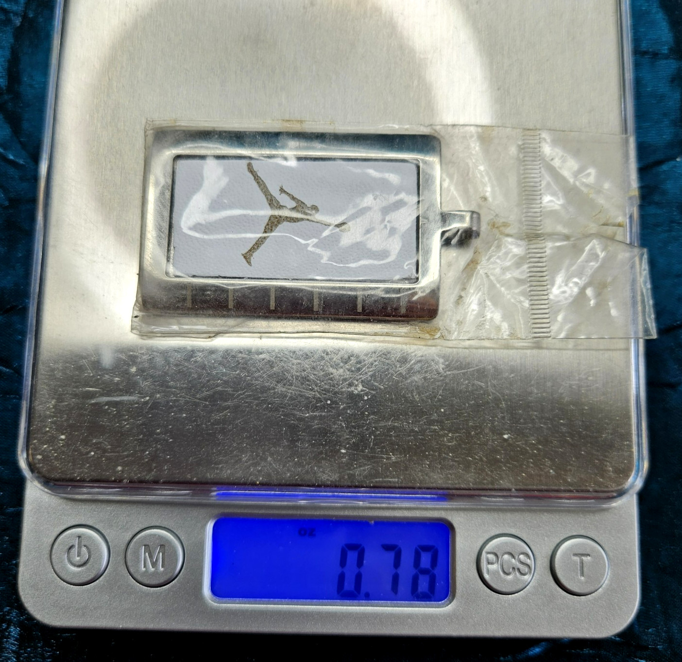 Nike AF-1 Michael Jordan White Jump Man Logo Pendant, Dog Tag Keychain Metal