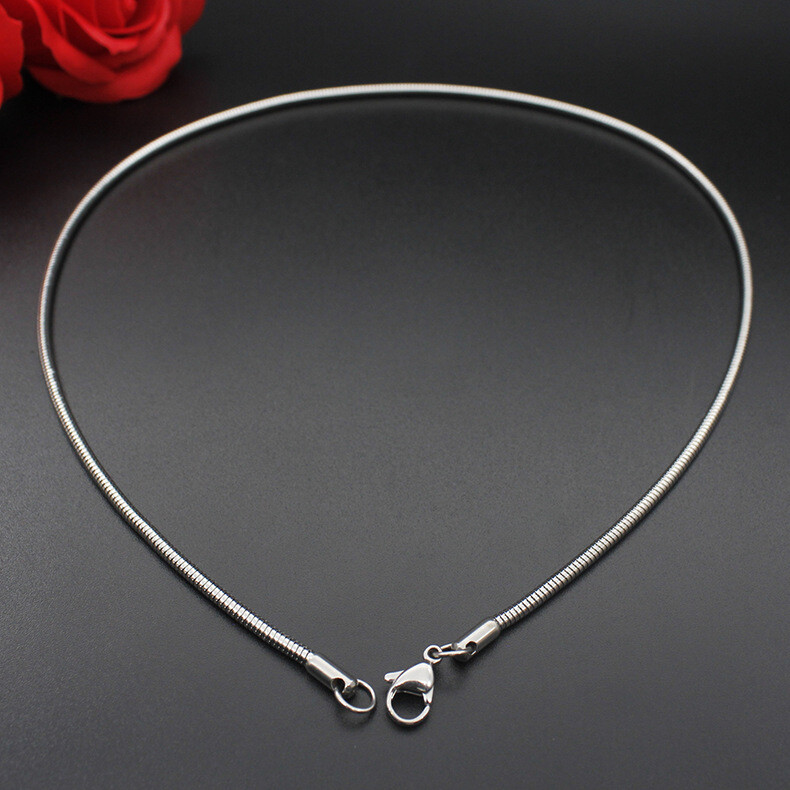 Italian 1mm Snake Chain Necklace 18, 20, 24 or 30 Inch Sterling Silver