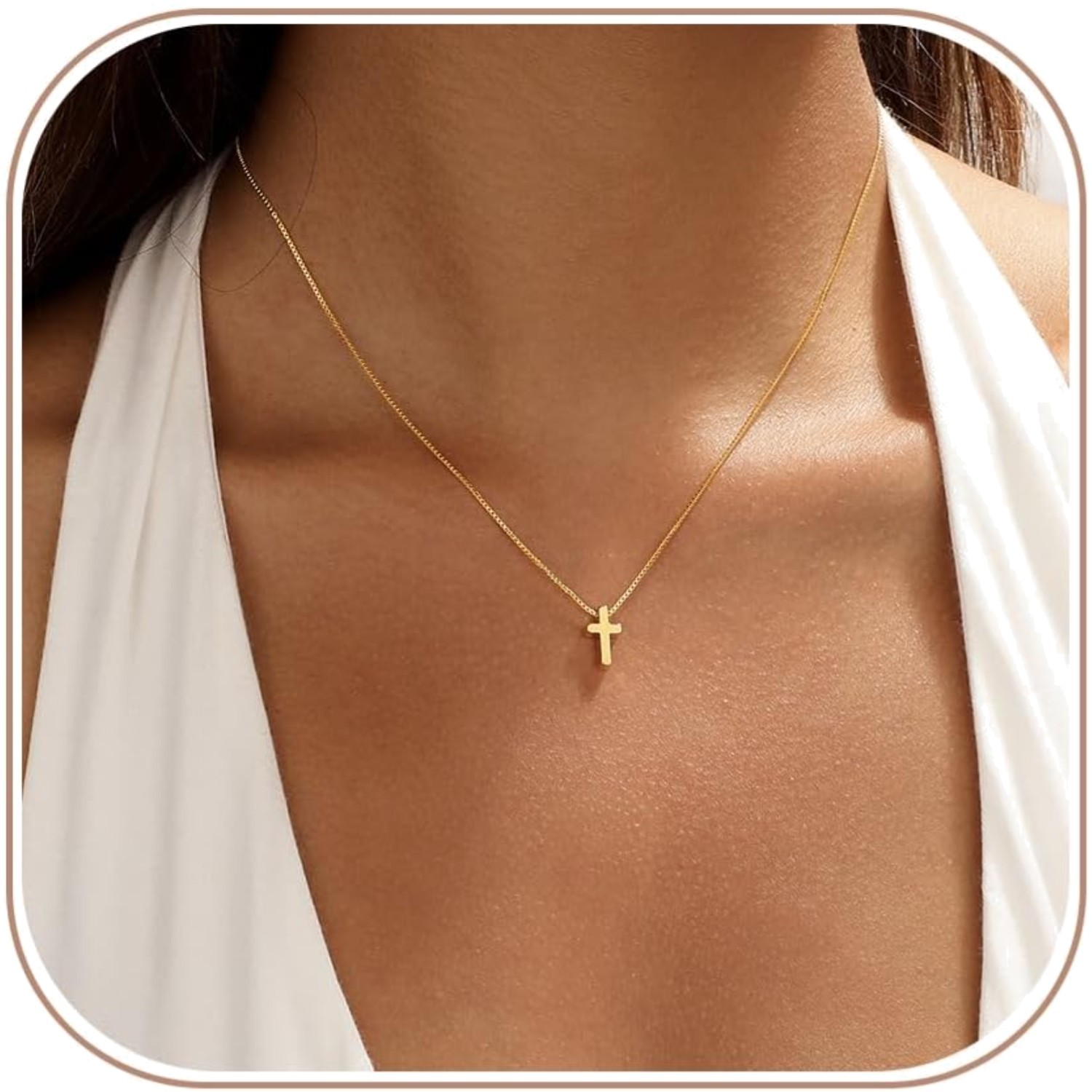 Meaningful 14K Gold Cross Choker – Perfect Faith Jewelry for Special Occasions