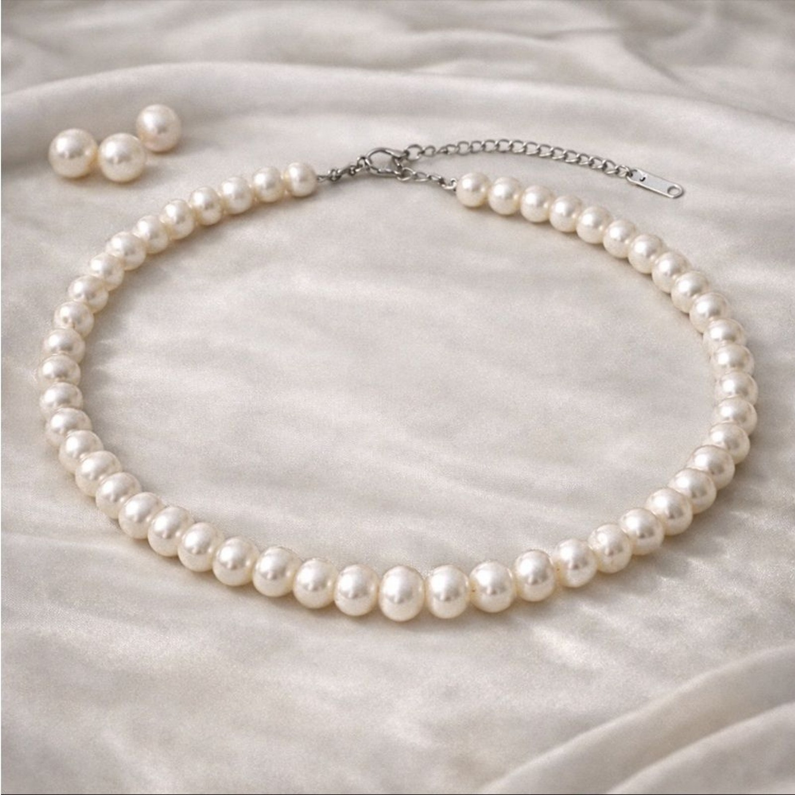 Freshwater Cultured Pearl Necklace 8-9mm Genuine Handpicked Pearls 18” Luxury