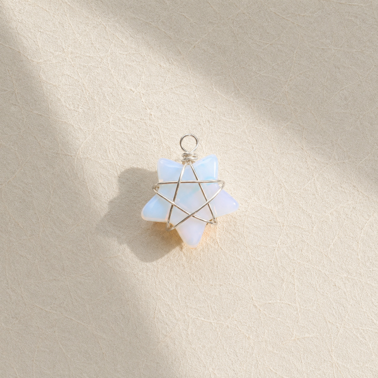 Natural Opal Star Pendant | Silver Wire DIY | Creativity & Hope | Boho